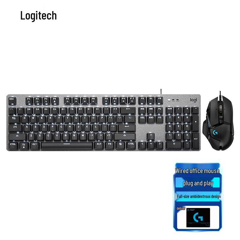 Logitech K845 Mechanical Keyboard & G502 HERO Gaming Mouse Combo