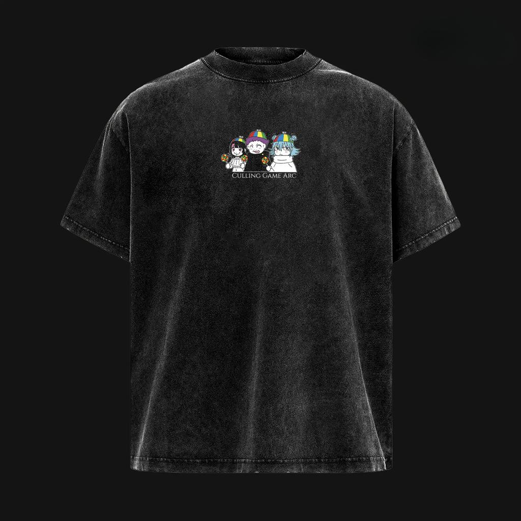 Jujutsu Kaisen Hakari Kinji T-shirt For Men's Clothing Harajuku Washed Oversized T Shirt Casual Short Sleeve Cotton Tees Tops