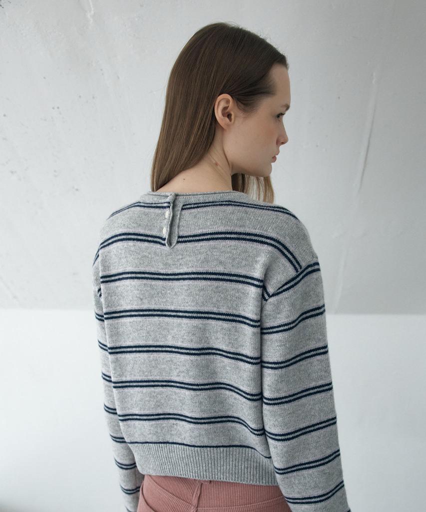 AHWE Multi Stripe Knit_Grey