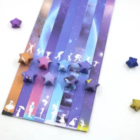 544 listů Origami Paper Stars Ruční ruční práce Origami Lucky Star Paper Folding Origami Star Papírové proužky pro papírové umělecké řemesla