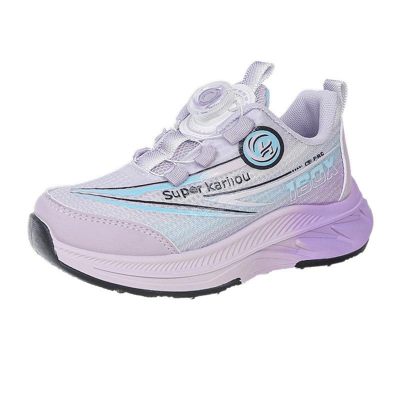 Boys' running shoes 2025 new spring breathable children's leather sneakers medium and large girls' shoes casual shoes