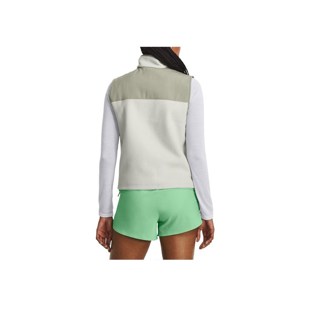 Under Armour Microfleece Maxx Color Block Outdoor Sports Vest Women Vest Green 1379921-502