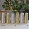 Silver Gold Hollow Yarn Butterfly Yarn Double Core-spun Yarn Wiring Handmade DIY Crocheted Woven Bag 100g