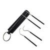 3/4Pcs/Set Stainless Steel Toothpick Set Tooth Flossing Reusable Toothpicks Portable Toothpick Floss Teeth Cleaner Oral Cleaning