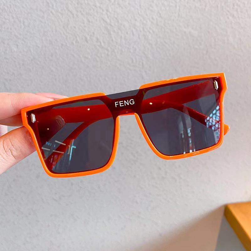 New fashion sunglasses women's sunglasses green integrated sunglasses ins Xiaohongshu