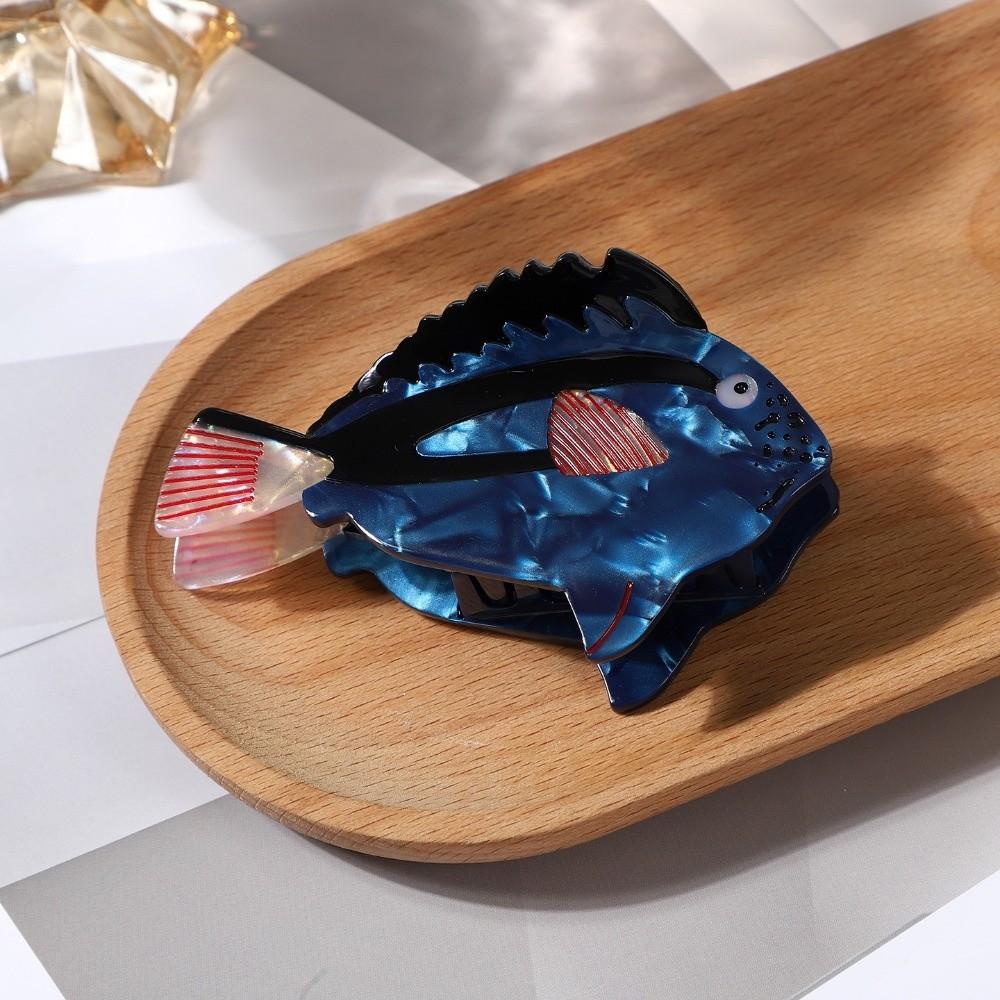 Acetate Fish Hair Claw Jaw Clamp Acetate Shark Clip Cute Fish Hair Clip Daily Styling