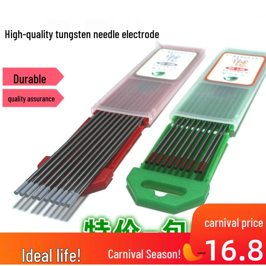 

Набор вольфрамовых электродов для аргонодуговой сварки: Размеры 1.0, 1.6, 2.0, 2.4, 3.2/4. 1.0 Grey 10pcs