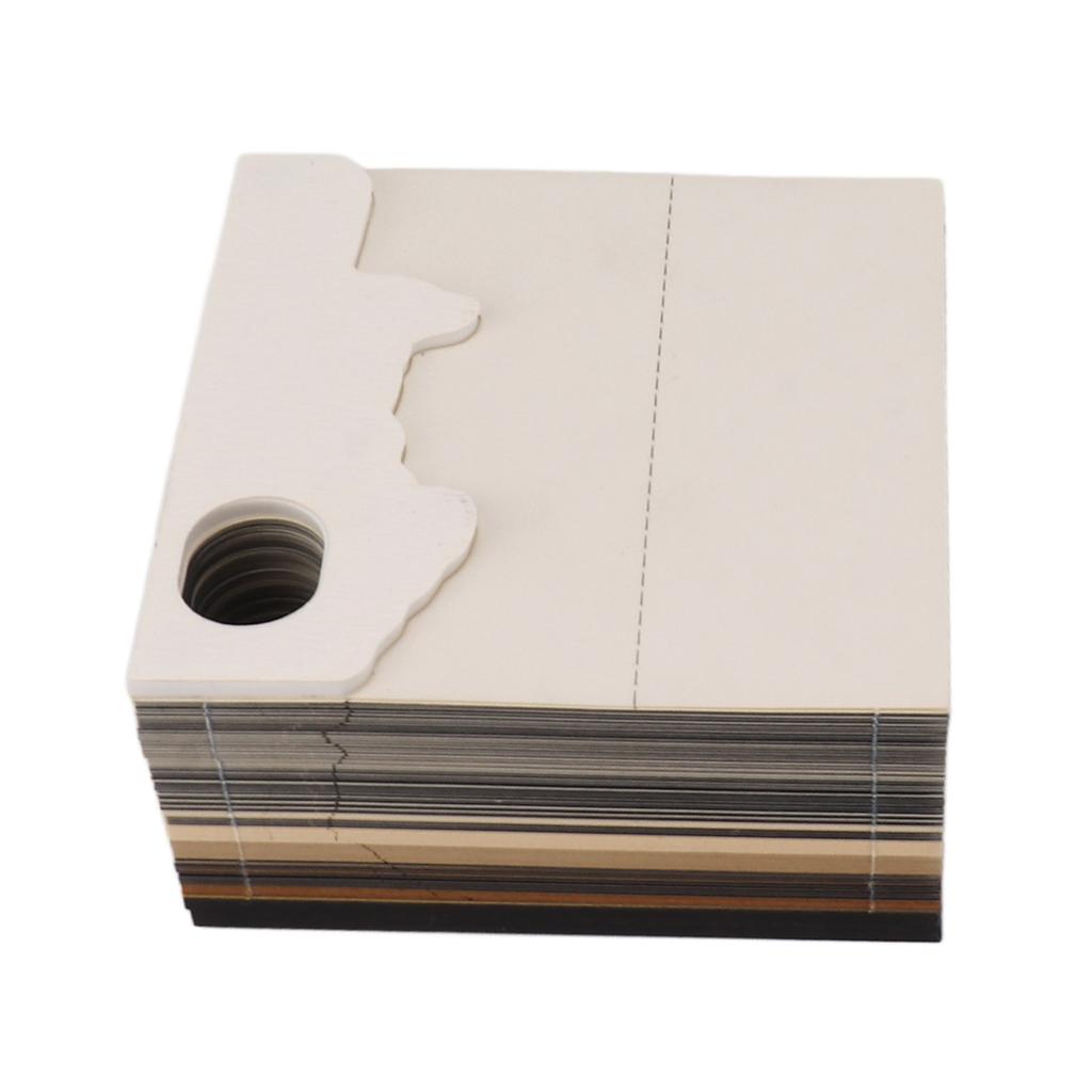 3D Memo Pad Paper Castle Design 3D Art Craft Note Pad Notepad Home Decoration with Light