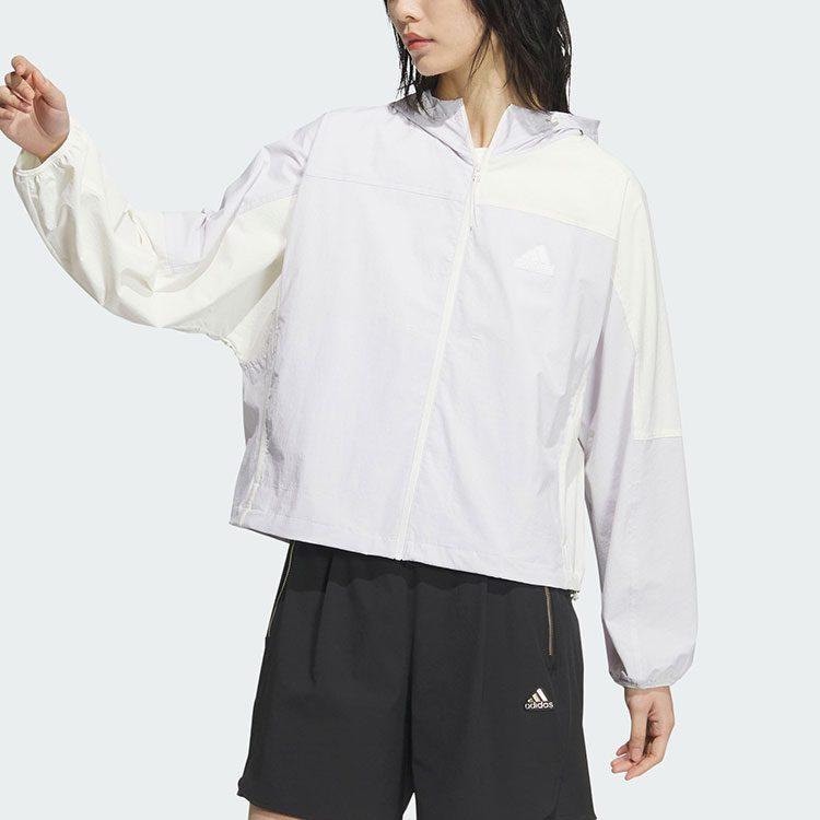 Adidas LIGHTWEIGHT COLOURBLOCK JACKET Jackets & Coats Women's Jade White JI9807