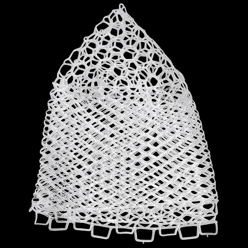 Replacement Collapsible Fishing Net Wear-resistant Rubber Mesh Fish Catch Trap Landing Multifunctional Dip Net 32 40 55cm