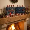 Christmas Party Favors Red Bird Advent Calendar, 24 Unique Miniature Desk Decor Figurines, Tree Hanging Ornaments for Holiday Gifts Calendar