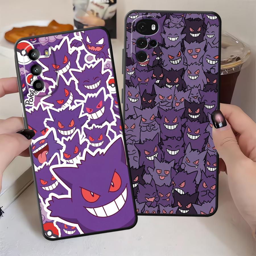 Case for Motorola Moto G52 G22 Edge40 G32 G60s G51 G73 G50 G53 G30 G71 Edge 20 Pro 30 Lite Phone Cover Hot Pokemon Gengar