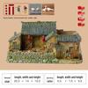 Retro Farmhouse Courtyard Miniature: Nostalgic Desktop Bonsai Decor for Living Room