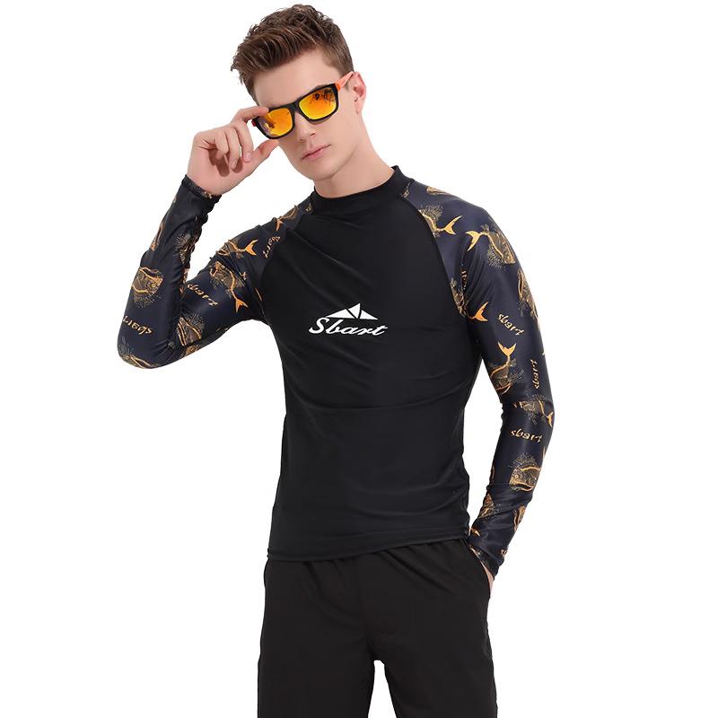 SBART Men s Quick-Dry Sun Protection Two-Piece Surfing & Diving Wetsuit Top