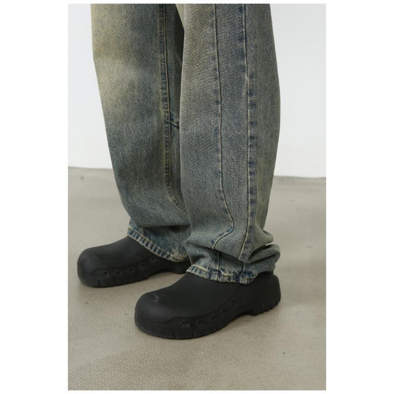 Vintage Straight Jeans Men's High-order Loose Wide-legged Pants Trailing Long Pants Straight Loose Jeans for Men Fashionable and Comfortable Pants