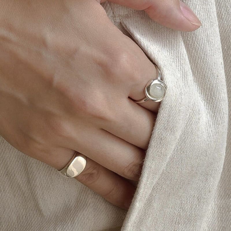 

Retro finger Plate Ring_SR144 SR144 Plate ring