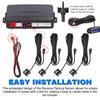 Car Parking Sensor Rear Reversing Radars System with 4 Parking Sensors Distance Detection LCD