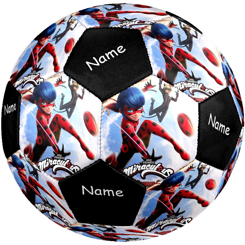 Custom Name Miraculous Theme Size 5 Soccer Ball, Suitable for Both Indoor and Outdoor Matches, a Gift Suitable for Everyone.