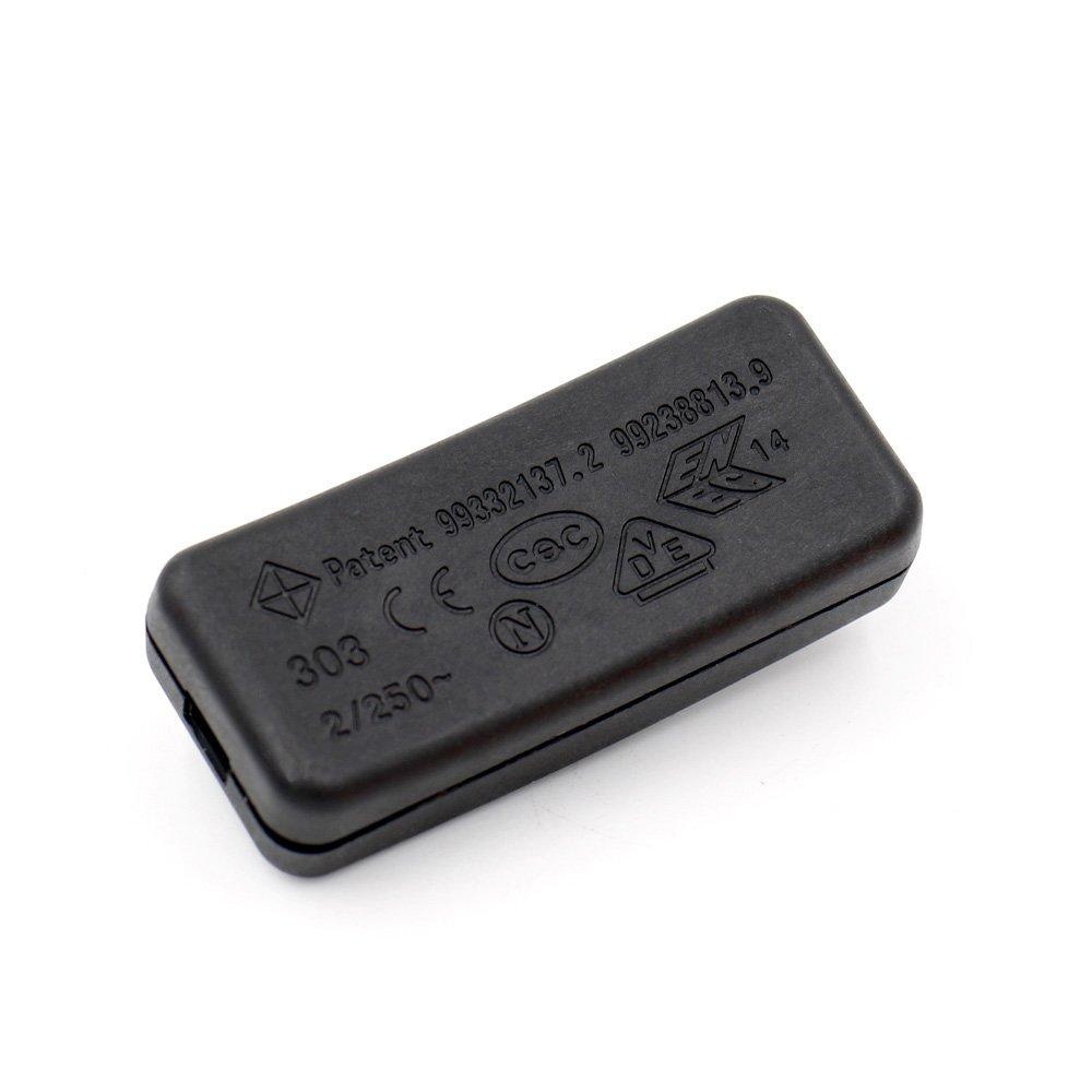 

Baomain 2-Pack Appliance Switch 250V 2A ON/Off Line Cord Switch Single Pole SPST,Control Lamp Switch for Bedroom Table Lamp Desk LED Lights