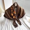 Fazzoletti Capelli Sciarpa di Seta 90*90cm Stampa Raso Quadrato Grande Sciarpe di Seta Sciarpe per Donne Lusso Designer Hijab Fascia per Capelli
