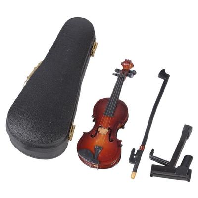 Dollhouses Violin and Stand Set Supplies for Garden, Office Display Music Instrument Party Decors