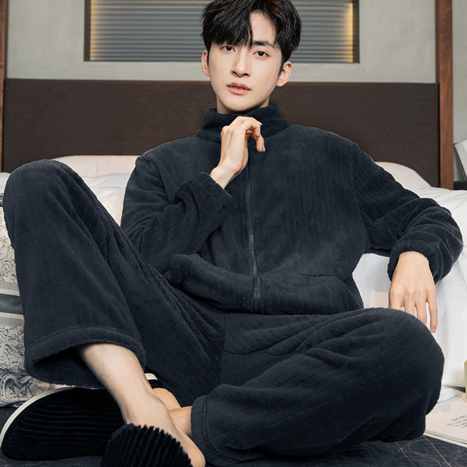 

Men Can Wear Outer Pajamas In Winter, Coral Velvet Pajamas, Home Clothes XL