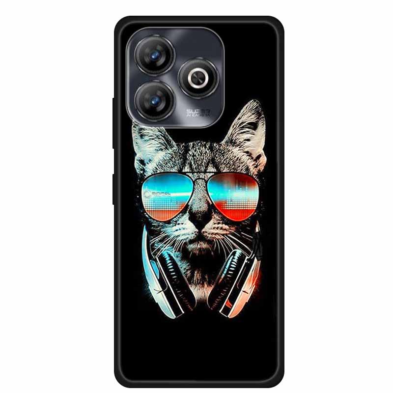 Pro ZTE BLADE A75 4G Pouzdro Zvířata Měkký Silikon TPU Pouzdra na Telefon Zadní Kryt Pro ZTE BLADEA75 Nárazuvzdorný Vlk Ochranný Cool Coque