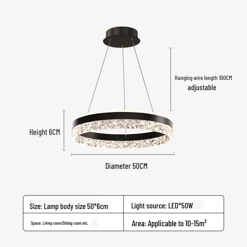 Nordic Minimalist Luxury Chandelier for Dining/Table/Bar Counter