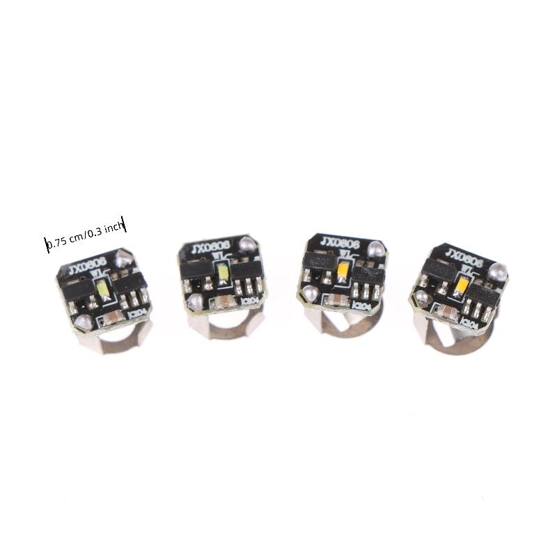 2 Stück LED-Licht Mikrowellen-Magnetsteuerungsschalter Beleuchtungschip Animation Handgemacht Plus Lichtmodell Spielzeug Kabellose Lampe