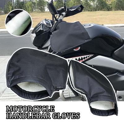 Warm Hand Protector Motorcycle Handlebar Gloves Velvet Covers Handlebar Grip Muffs Handlebar Mitts
