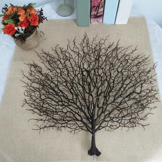 Künstlicher Korallenast 16,5" Simulation Meereskorallenast Falsche Aquarienverzierung für Fischtank Landschaft Hochzeit Heimdekoration