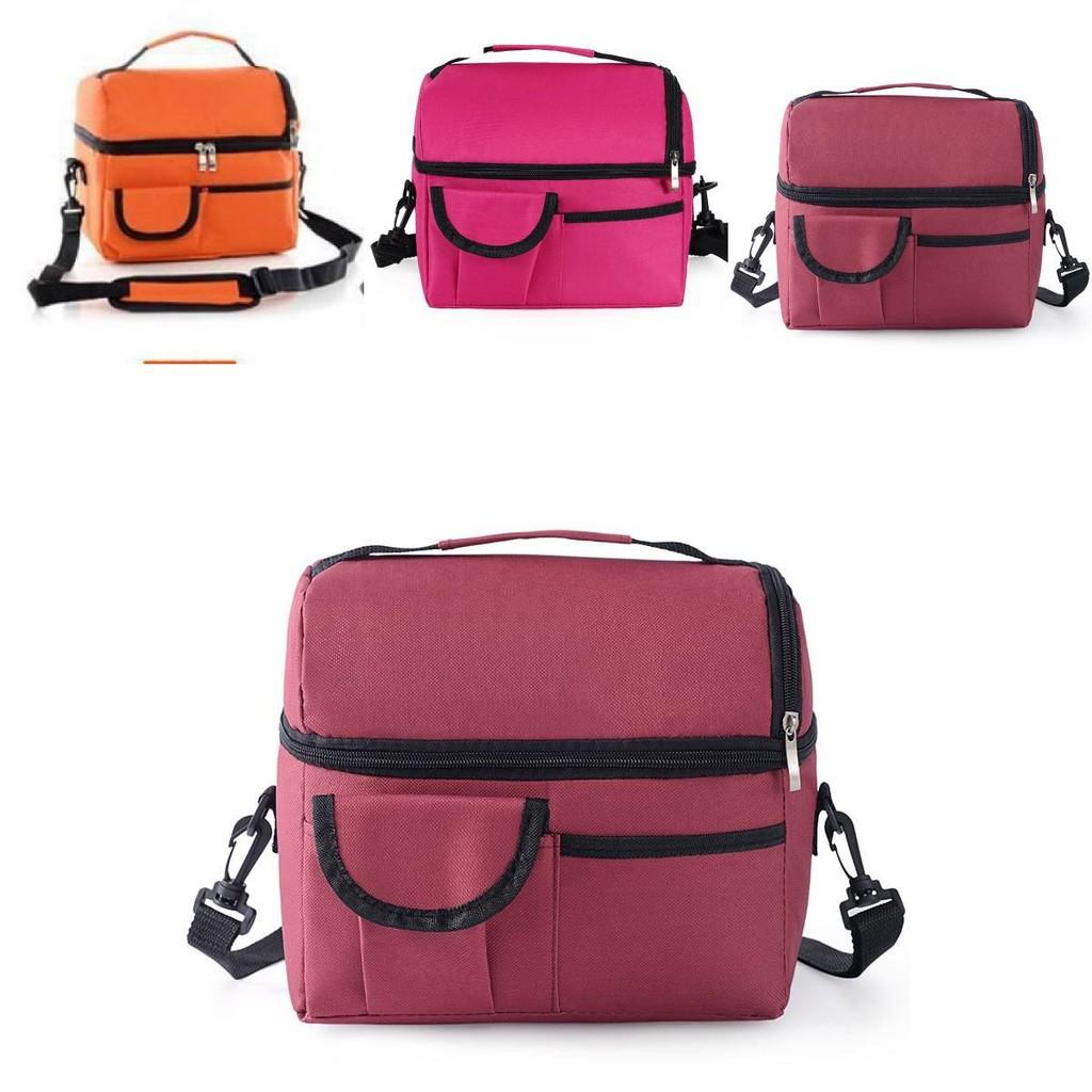 Shoulder Insulated Portable Bag Tote Picnic Storage Box Thermal Lunch Cooler