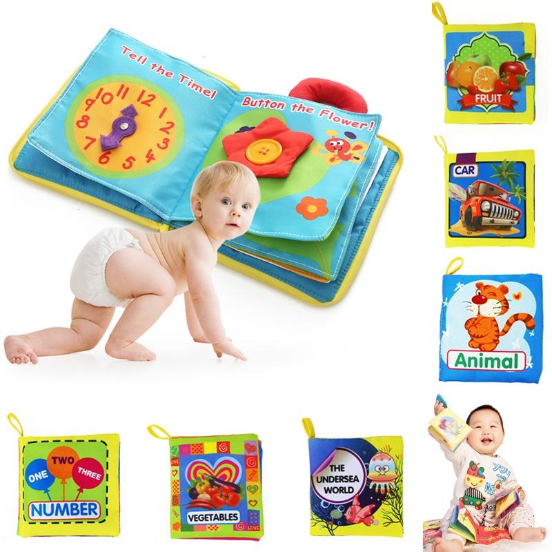 Children's Early Education Cognition Intelligence English Learning Cloth Book