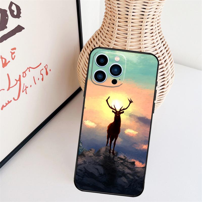 

Deer Hunting Camo Cover Case For iPhone 14 Pro 11 16 15 Pro Max 12 13 Mini Plus XS X XR Funda For iPhone 15Pro MAX