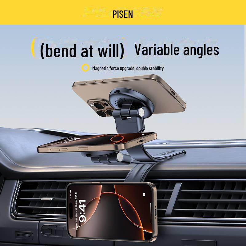 PISEN Rotatable Car Dashboard MagSafe Wireless Charger Phone Holder