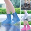 Reusable Waterproof Shoe Covers Non Slip Rain Shoe Covers Zippered Shoe Protectors with Drawstring for Men Women Outdoor Use