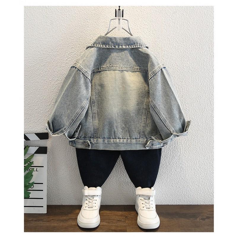 Boys Denim Jacket Fall Kids Casual Outerwear Unisex Toddler Child Lightweight Jean Coat