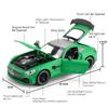 1:24 Alloy GTR Cars Models Diecasting Toys Light Music Miniature Vehicles Wheel Pull Back Sports Car for Kids Decoration Gifts