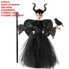 Childrens Maleficent Cosplay Costumes Halloween Stage And Themed Party Up Dress