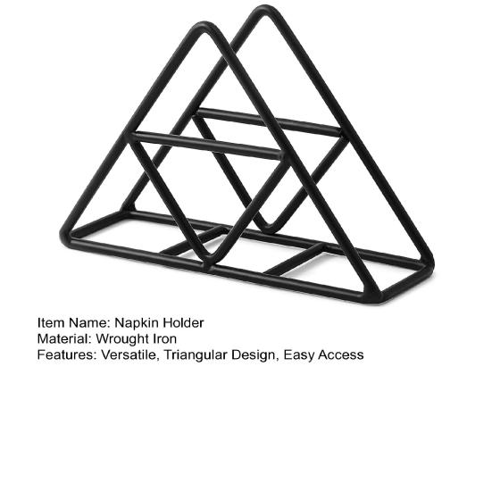 Napkin Dispenser Non-slip Kitchen Accessories Anti-scratch Table Triangular Napkin Holder Convenient Wide Application Reusable