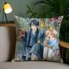 Y-Yona Of The DawnS Pillow Case Home Dorm Chair Back Short Plush Double-sided Printing Office Nap Time Cushion Cover