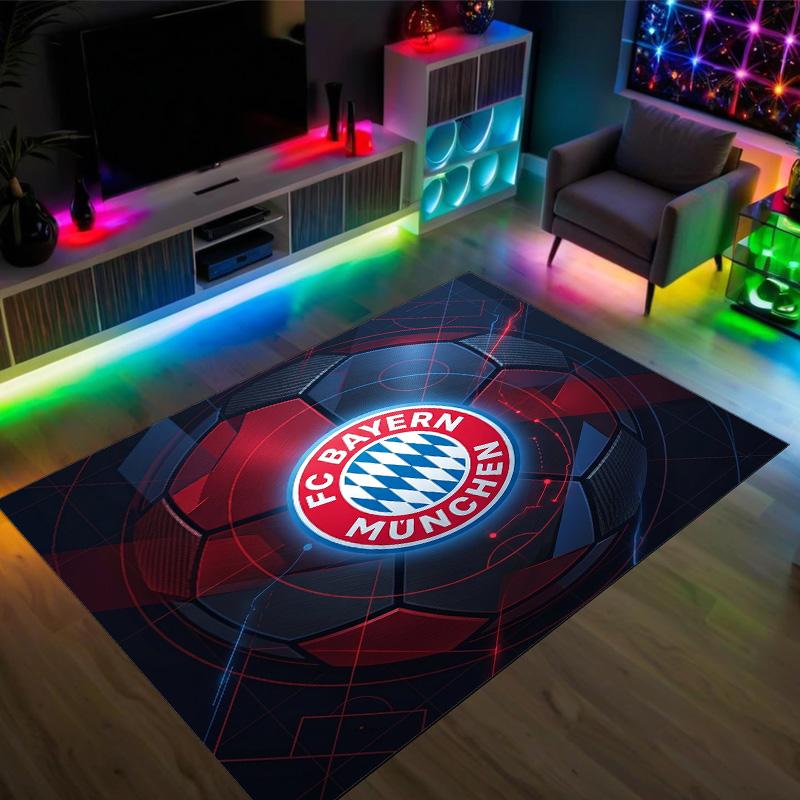 Tappeto in velluto di cristallo con design Bayern Monaco Accogliente Non?Tappeto Stampato Antiscivolo per Camera da Letto Soggiorno Ingresso