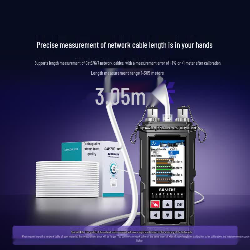 SAMZHE SZ-D668 Rechargeable Network & Fiber Optic Tester