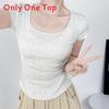 Cotton Short Sleeve T Shirt For Women With Pleated Design For Spring Summer Casual Wear