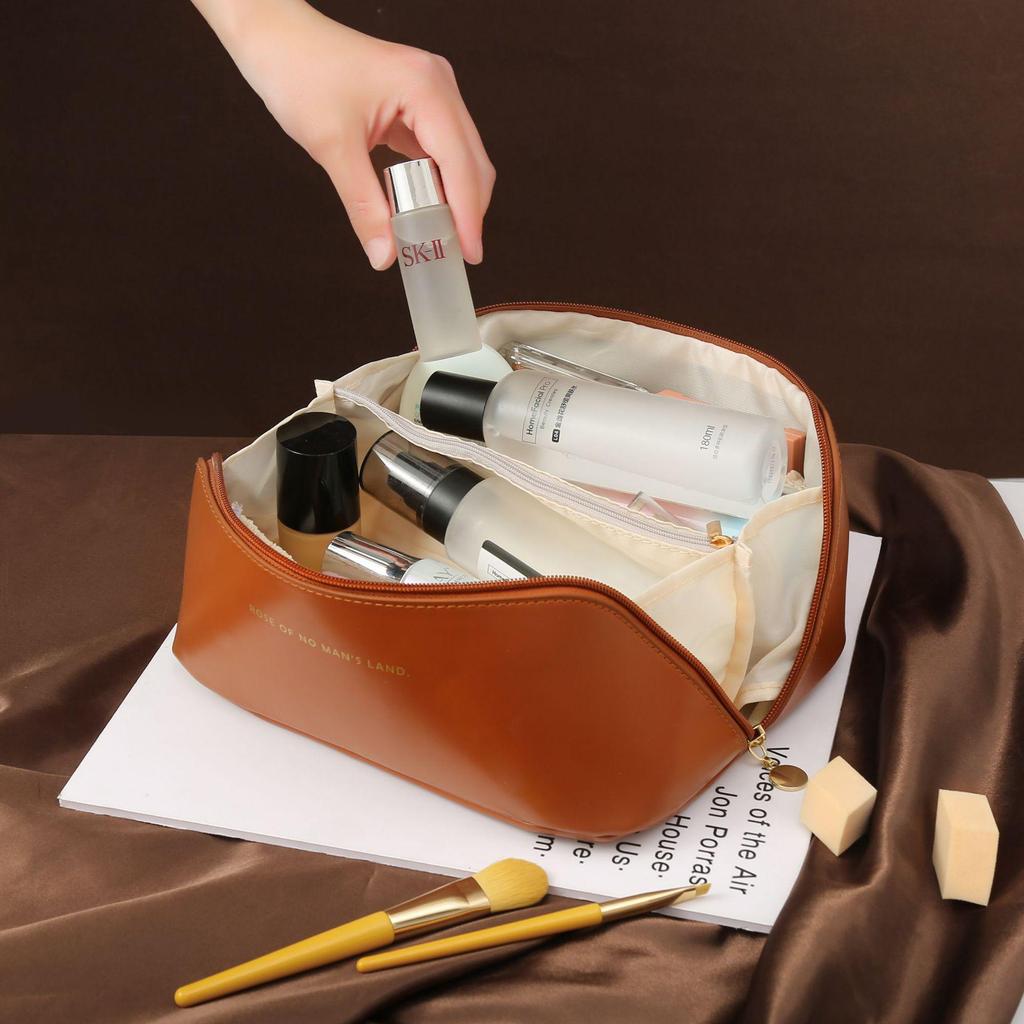 Large Capacity Portable Accordion Makeup and Toiletry Bag