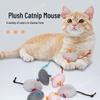 Herbal Catnip Plush Mouse Toy for Cats - Self-Play & Stress Relief Simulation
