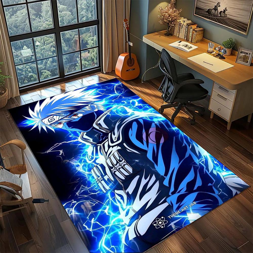 Kakashi Hatake Large Area Rug Carpet Non Slip Floor Mat, Washable Home Decor for Bedroom Gamer Room.-TING