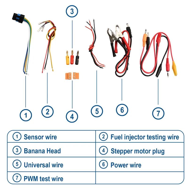 2025 NEW! Auto Ignition Coil Test Injector Solenoid Valve Idling Stepper Motor Instrument Tester Fault Detector Drive Simulator