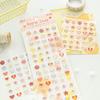 1PC Kawaii Cream Button Series Drop Glue Mini Stickers Creative Collage DIY Diary Planner Handbook Scrapbook Aesthetic Stickers