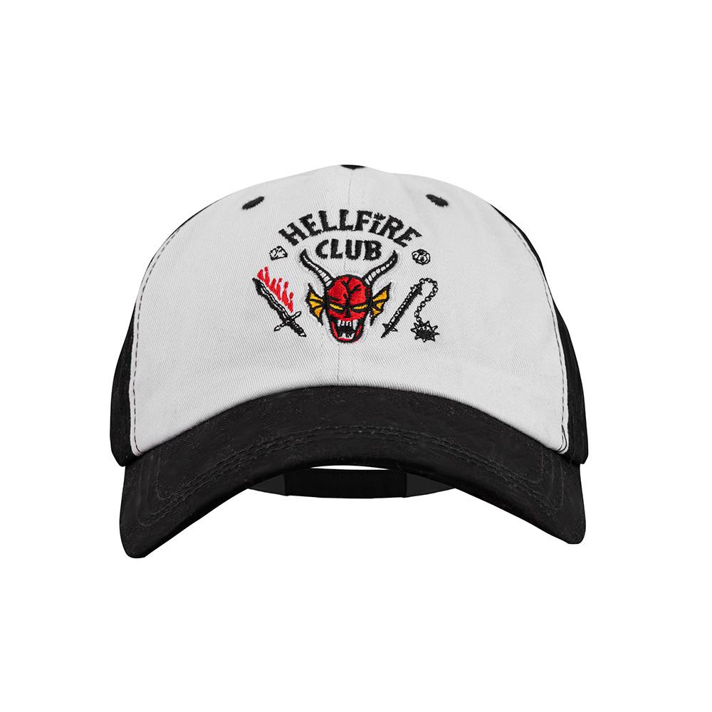 

1PC Stranger Things Officially Licensed Cap Hellfire Club Collectible Fashion Attachment Black White Casual Wear Birth Date Present